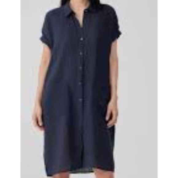 Nygardsanna Black Linen Shirt Dress Size XS - Picture 1 of 6